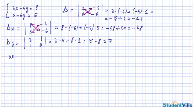 Sistema lineare, risoluzione col metodo Cramer video lezione