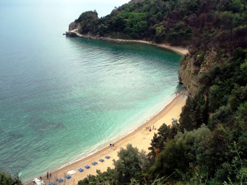 Le spiagge più belle,  Mogren nella riviera di Budva in Montenegro
