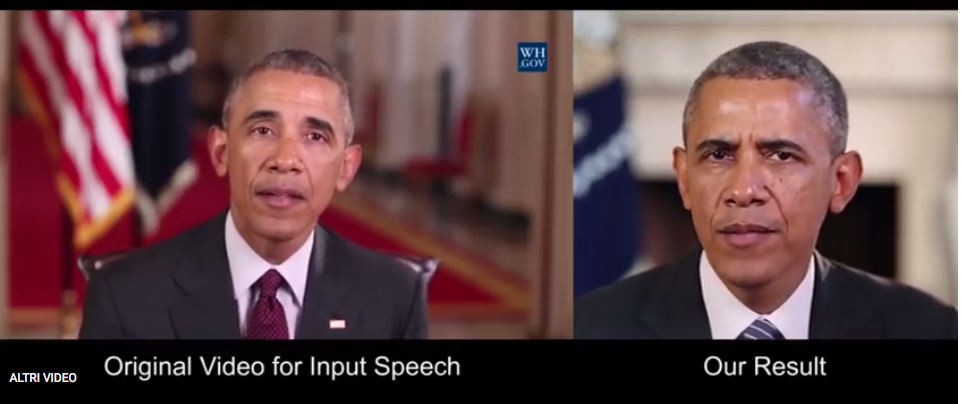 Obama “doppia” se stesso: l’algoritmo che crea video fake!