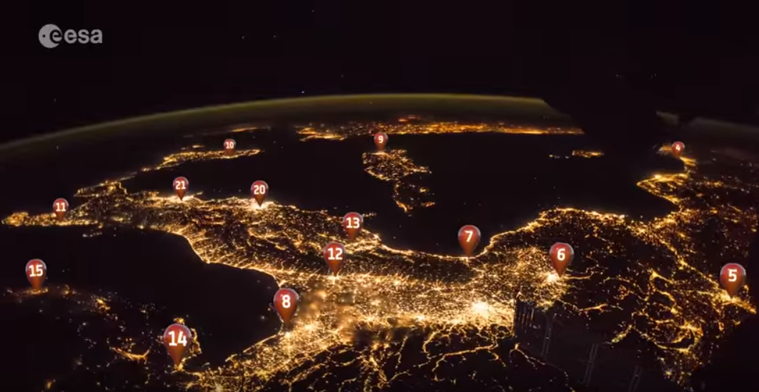 Quante città europee riesci a individuare in questo test spaziale di geografia? (SOLUZIONE)
