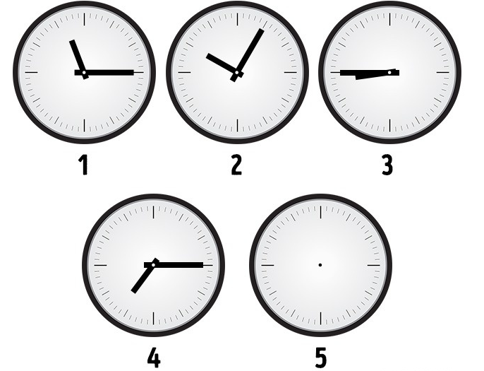 Che orario segna l'orologio numero 5? Risolvi il quiz (Soluzione)