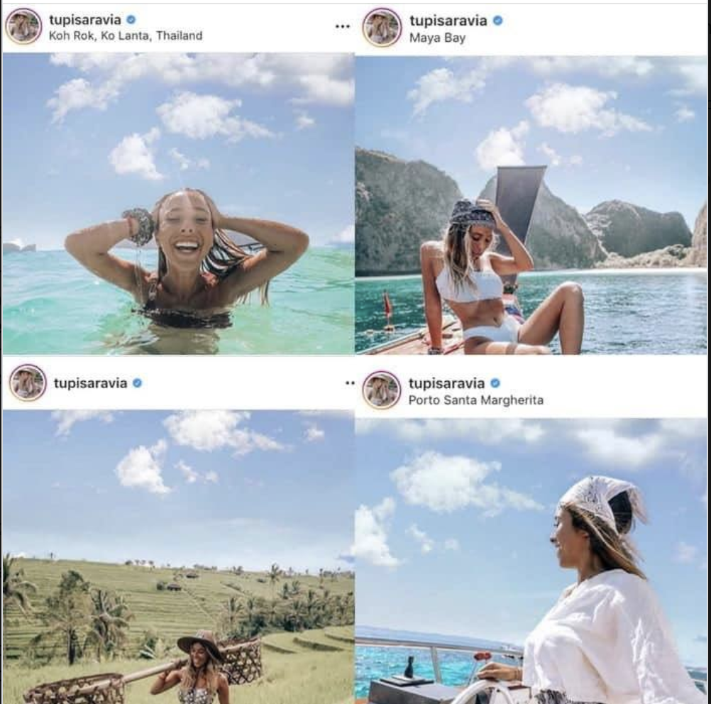 Travel blogger ritocca le sue fotografie su instagram: il web la deride