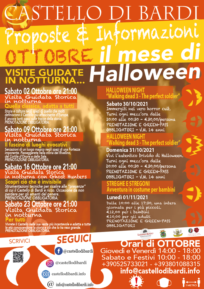 Halloween 2021 al Castello di Bardi: programma, prezzi e orari