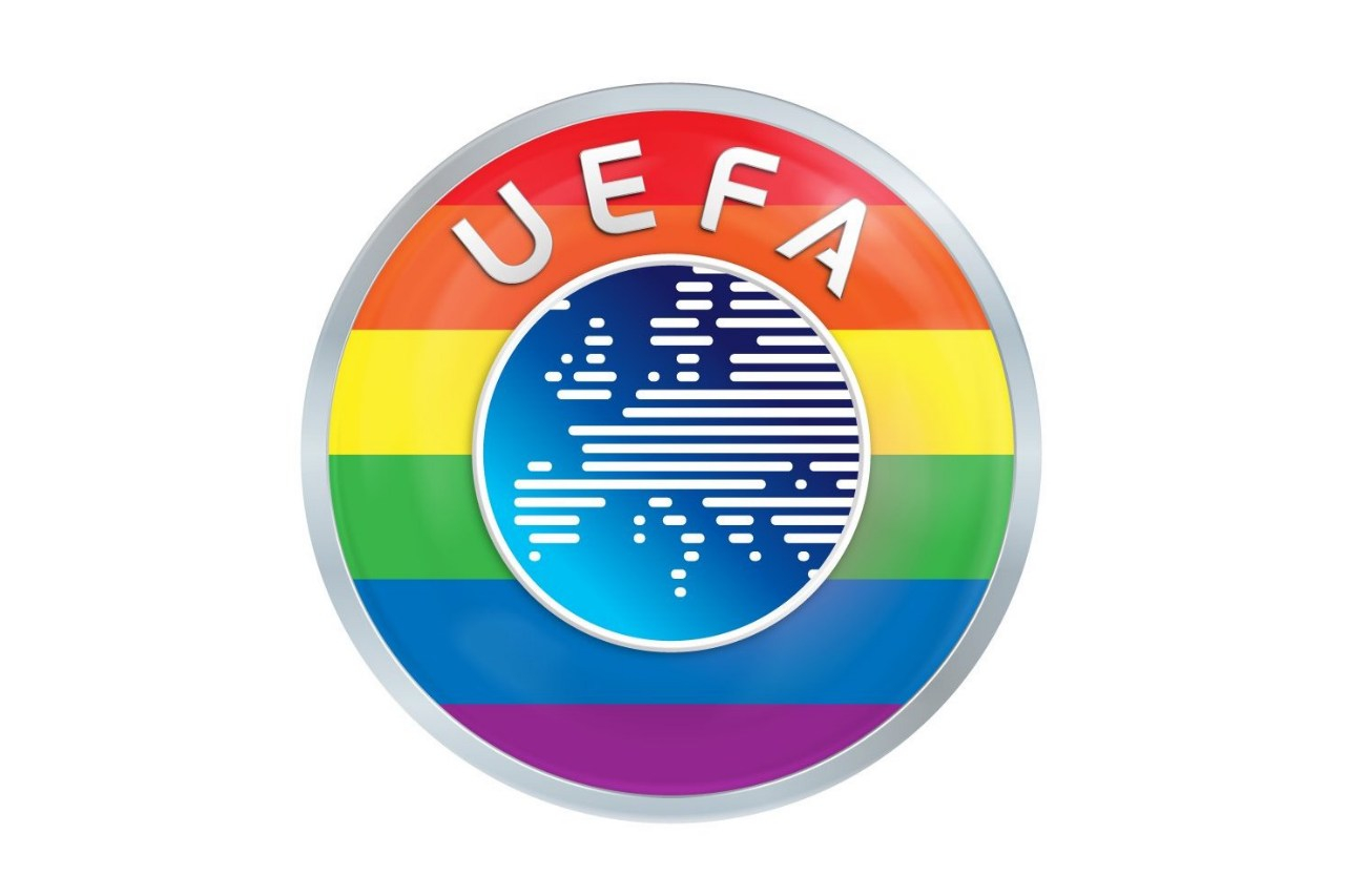Europei 2021: il logo dell'Uefa si colora di arcobaleno