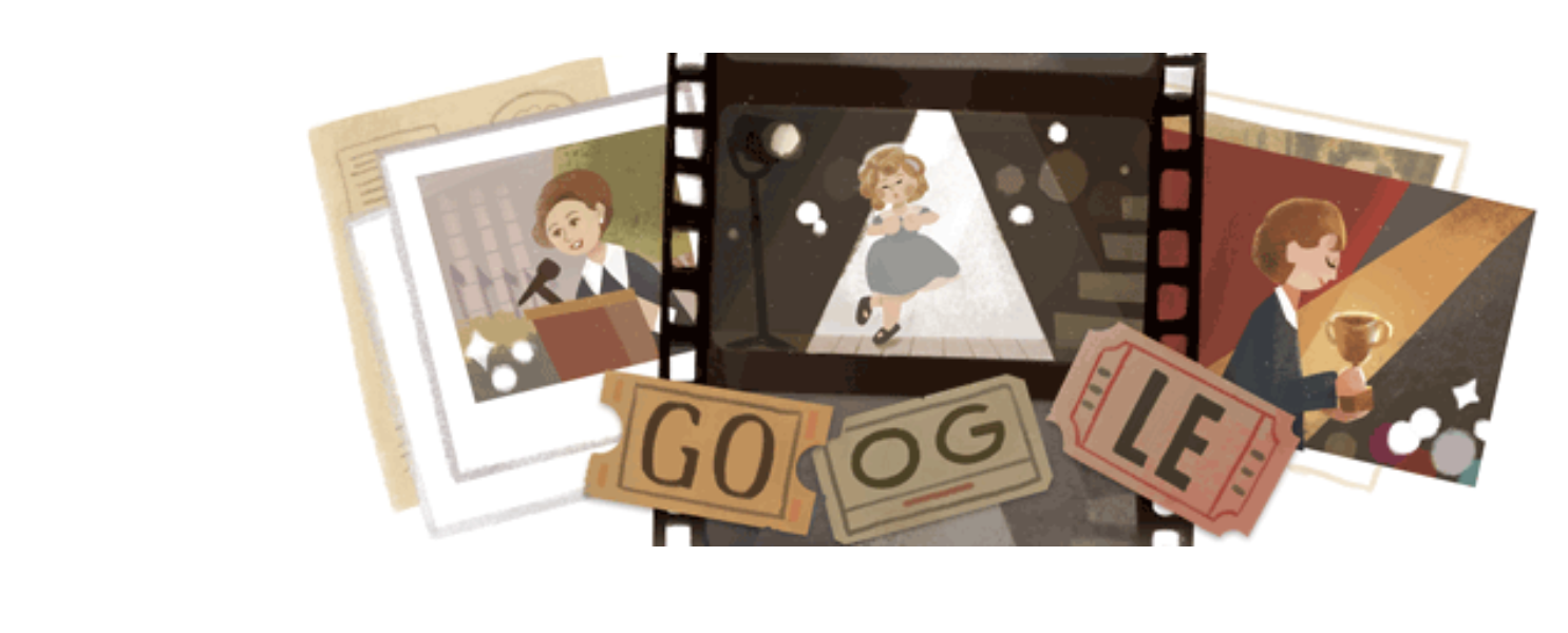 Shirley Temple: il doodle di Google celebra l'icona di Hollywood