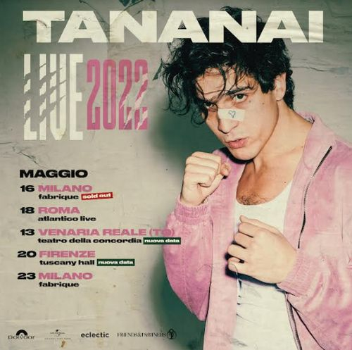 Concerti Tananai nel 2022: date e biglietti