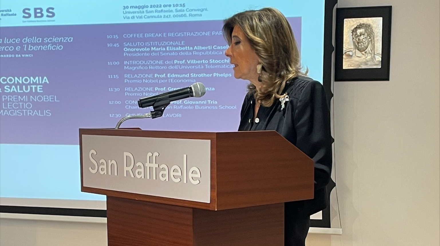 San Raffaele, inaugurata la Business School alla presenza di Casellati e due Premi Nobel