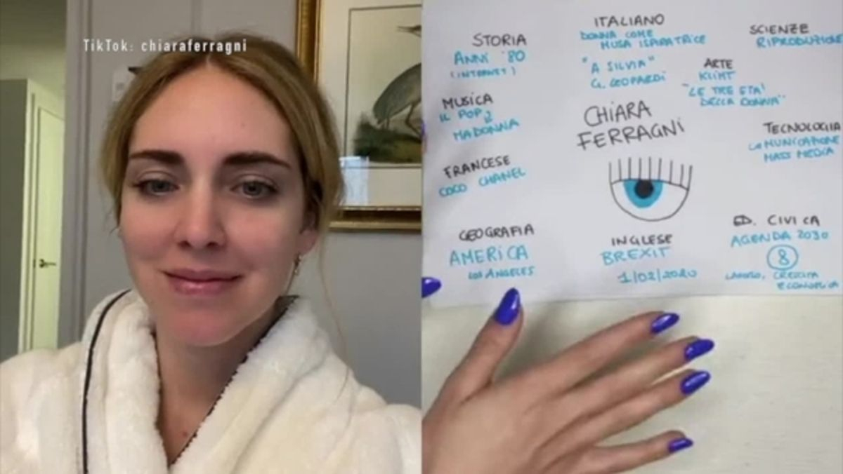 Tesina di terza media su Chiara Ferragni: i collegamenti e la reazione dell'influencer