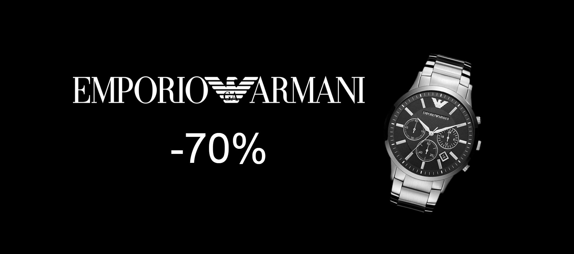 Orologio Emporio Armani con cronografo: SCONTO PAZZO del 70%