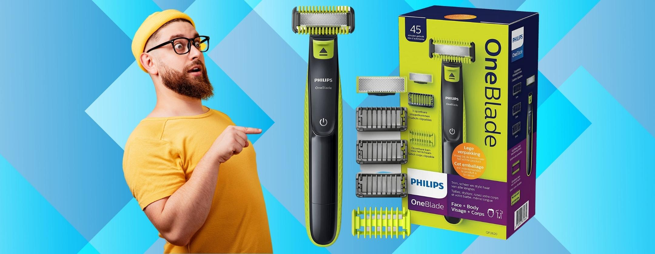 Philips OneBlade: rasoio elettrico al PREZZO più BASSO di SEMPRE