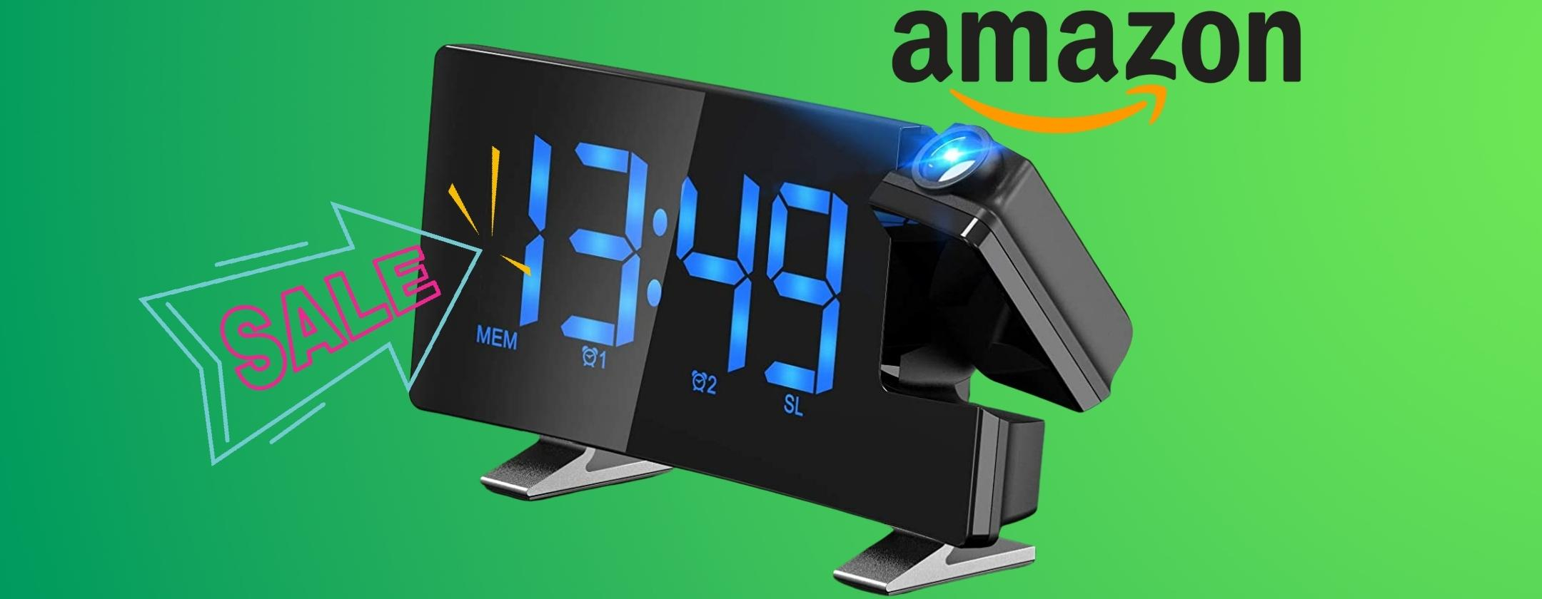 Sveglia con proiettore a prezzo RIDICOLO su Amazon