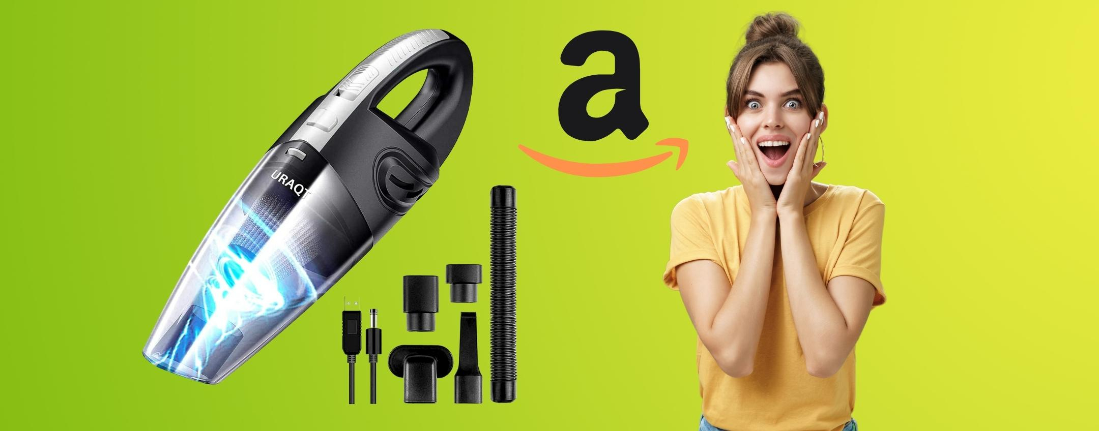 Aspirapolvere mini SUPER POTENTE e senza fili a POCHISSIMO