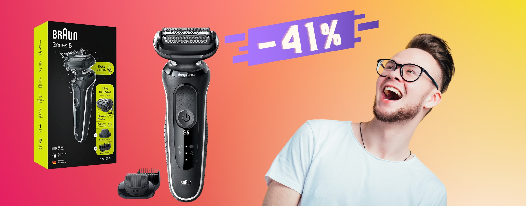 Braun Serie 5: prezzo in CADUTA LIBERA su Amazon (-41%)