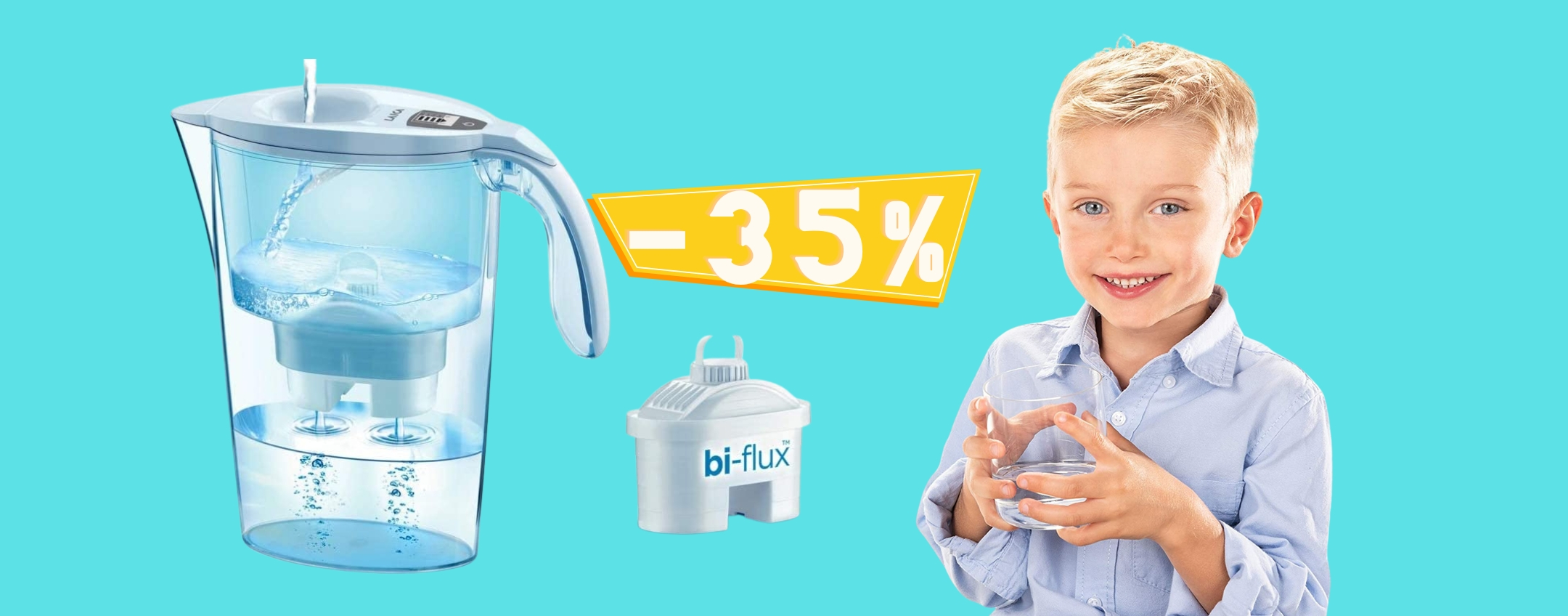 Caraffa filtrante: acqua buona e sana con una spesa RIDICOLA (14€)