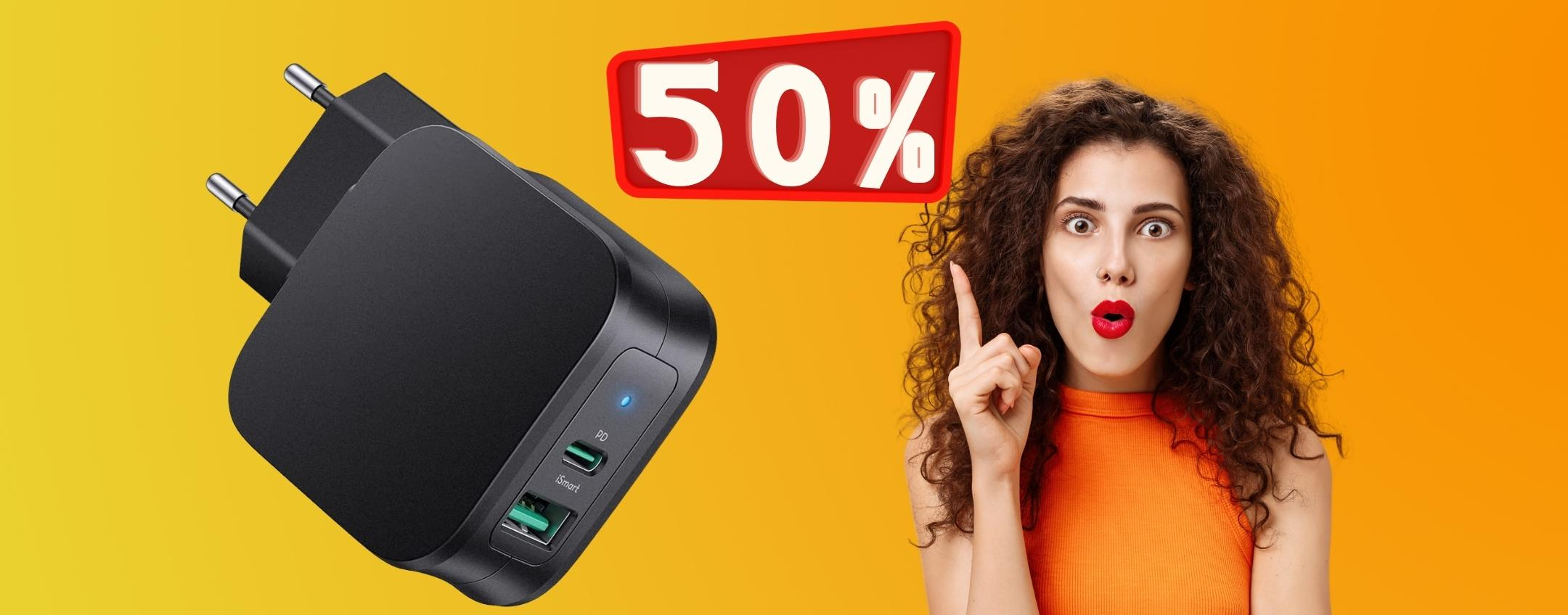 Caricabatterie da 30W al 50% in MENO su Amazon (9,90€)