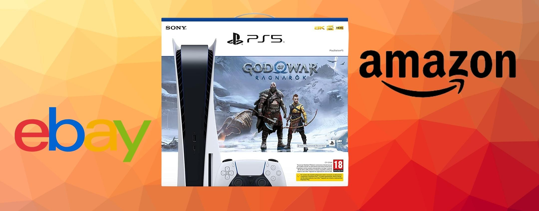 PS5 più God of War Ragnarok in preordine su Amazon
