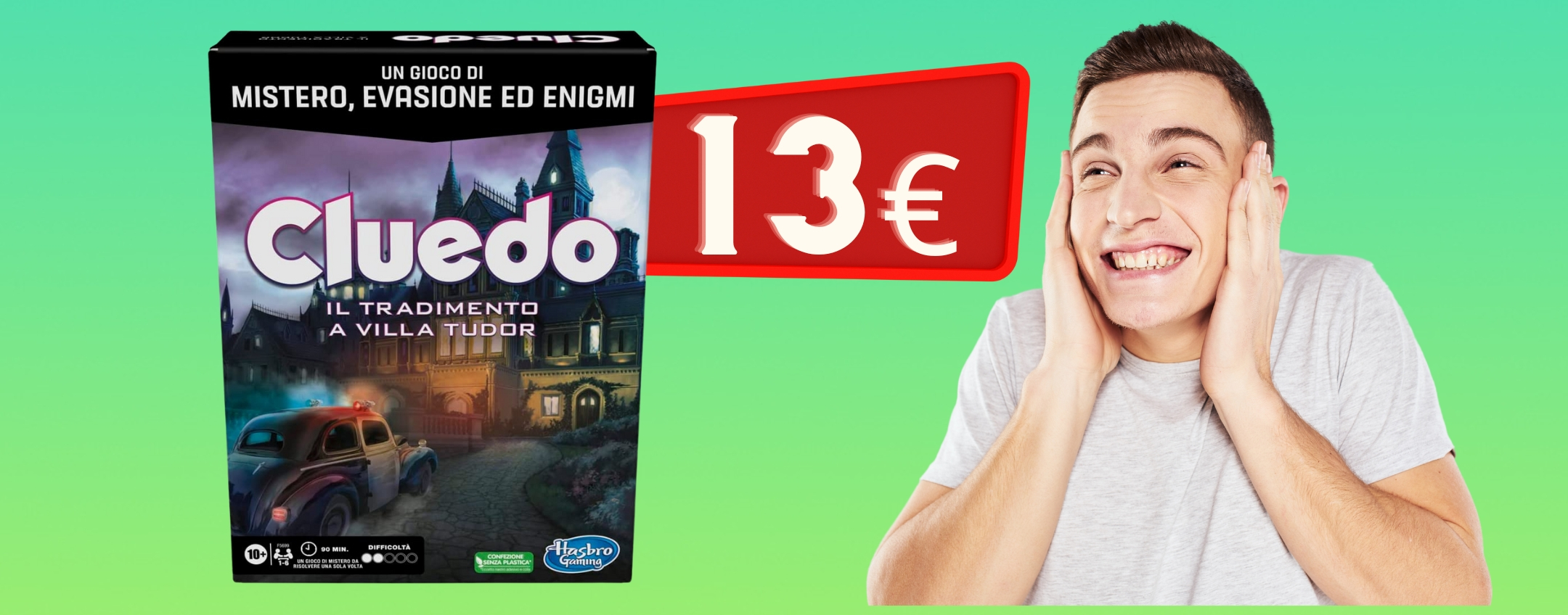 Che SPETTACOLO Cluedo in versione escape: ora su Amazon a 13€