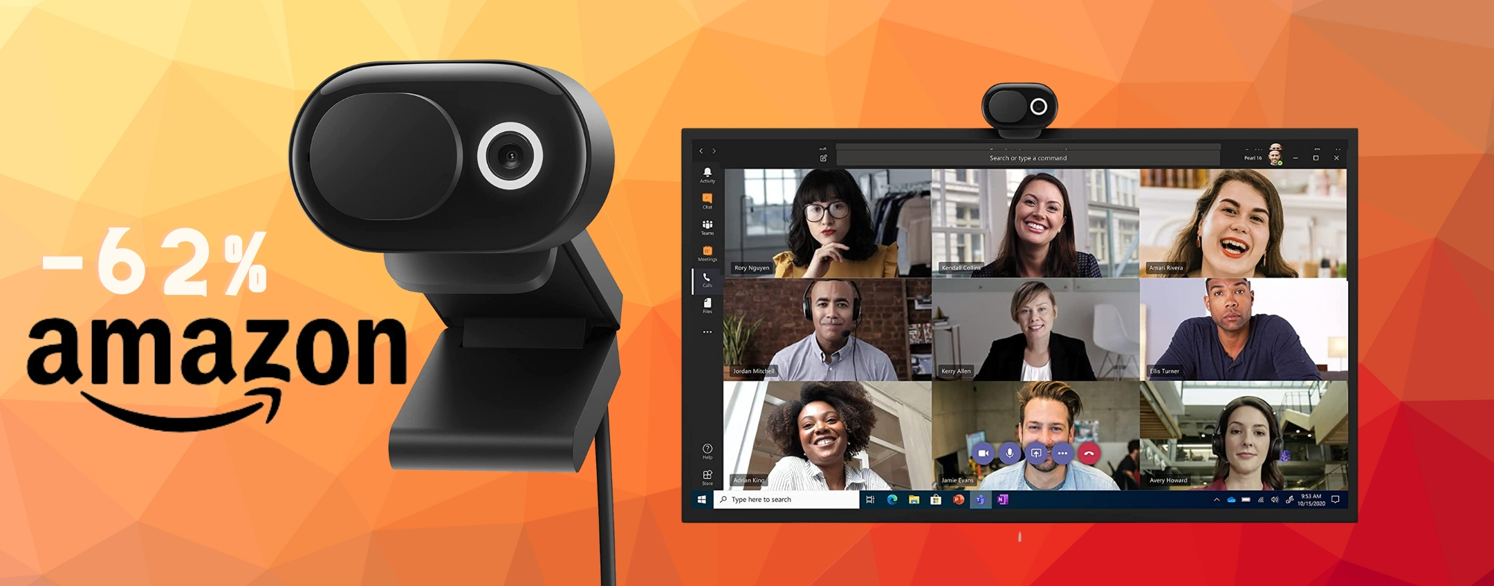 Webcam Microsoft con video HD e messa a fuoco automatica a 21€