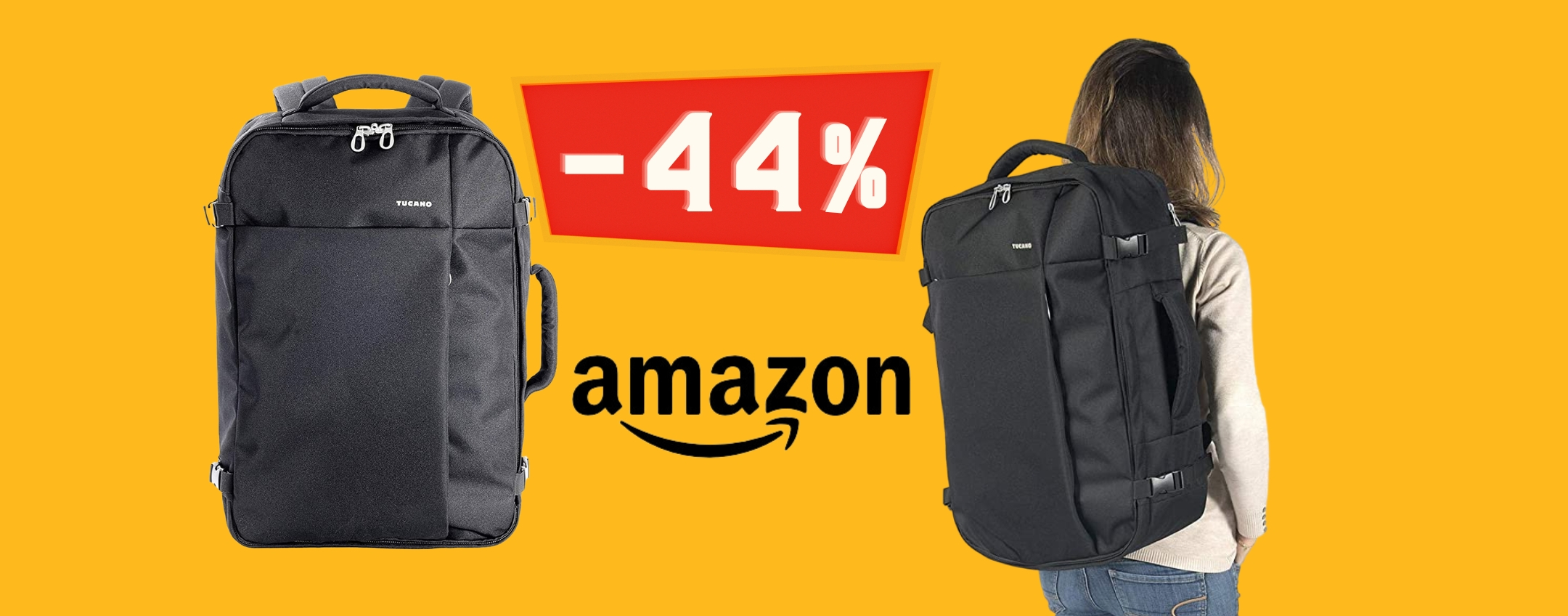 Lo zaino perfetto per i tuoi viaggi è su Amazon SCONTATISSIMO (-44%)