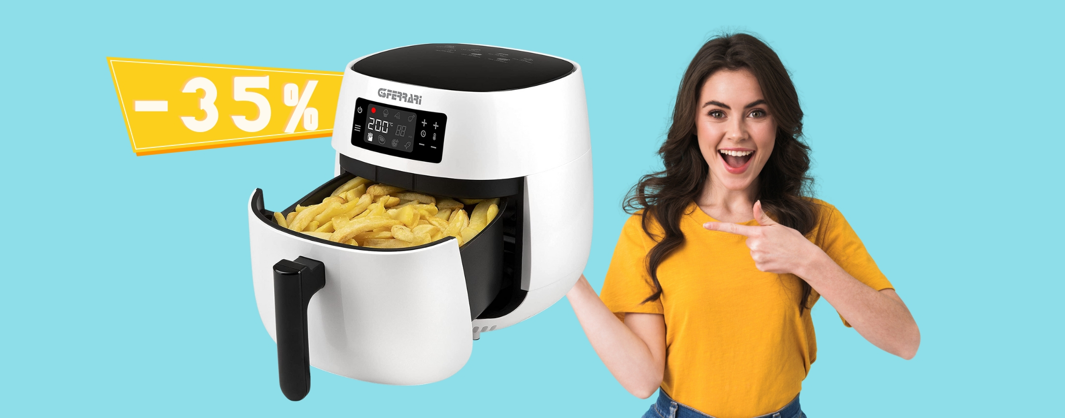 G3 Ferrari Friggisano easy: friggitrice ad aria a prezzo SHOCK