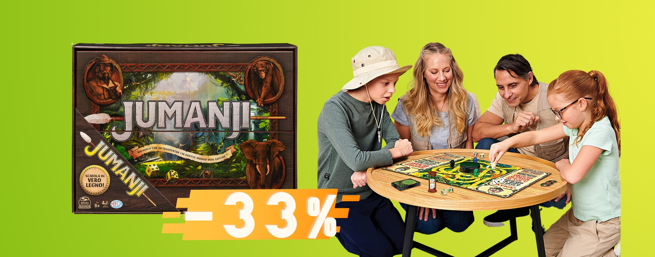 Jumanji: il gioco in scatola per veri avventurieri (-33%)