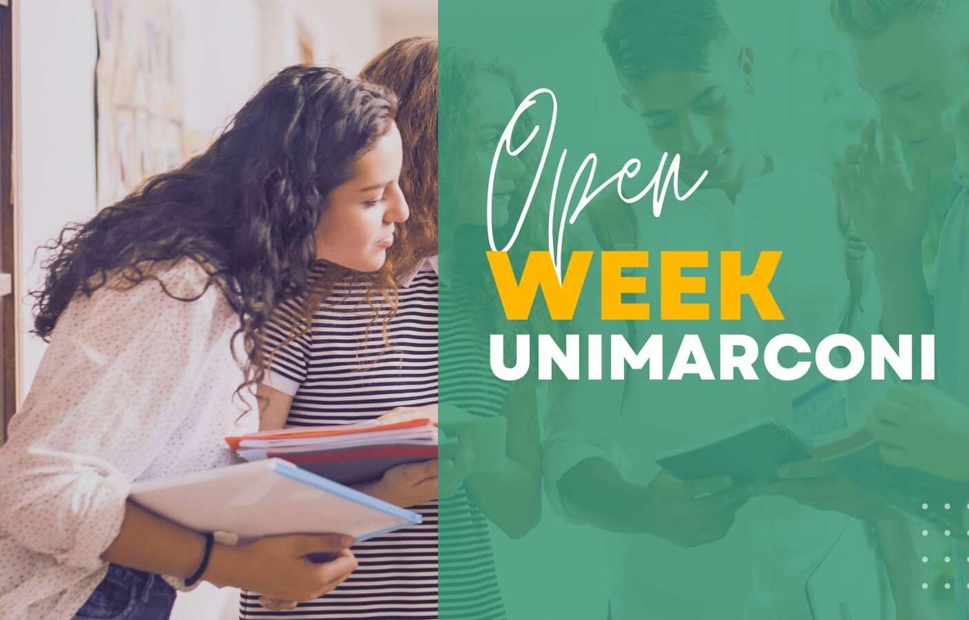 Open Week Unimarconi: dal 22 al 26 Maggio vieni a scoprire l'offerta formativa