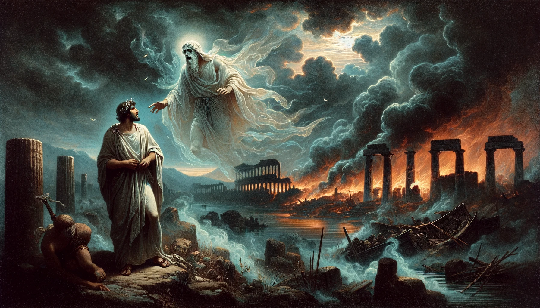 Eneide, Libro 2, vv. 268-297 - l'apparizione del fantasma di Ettore