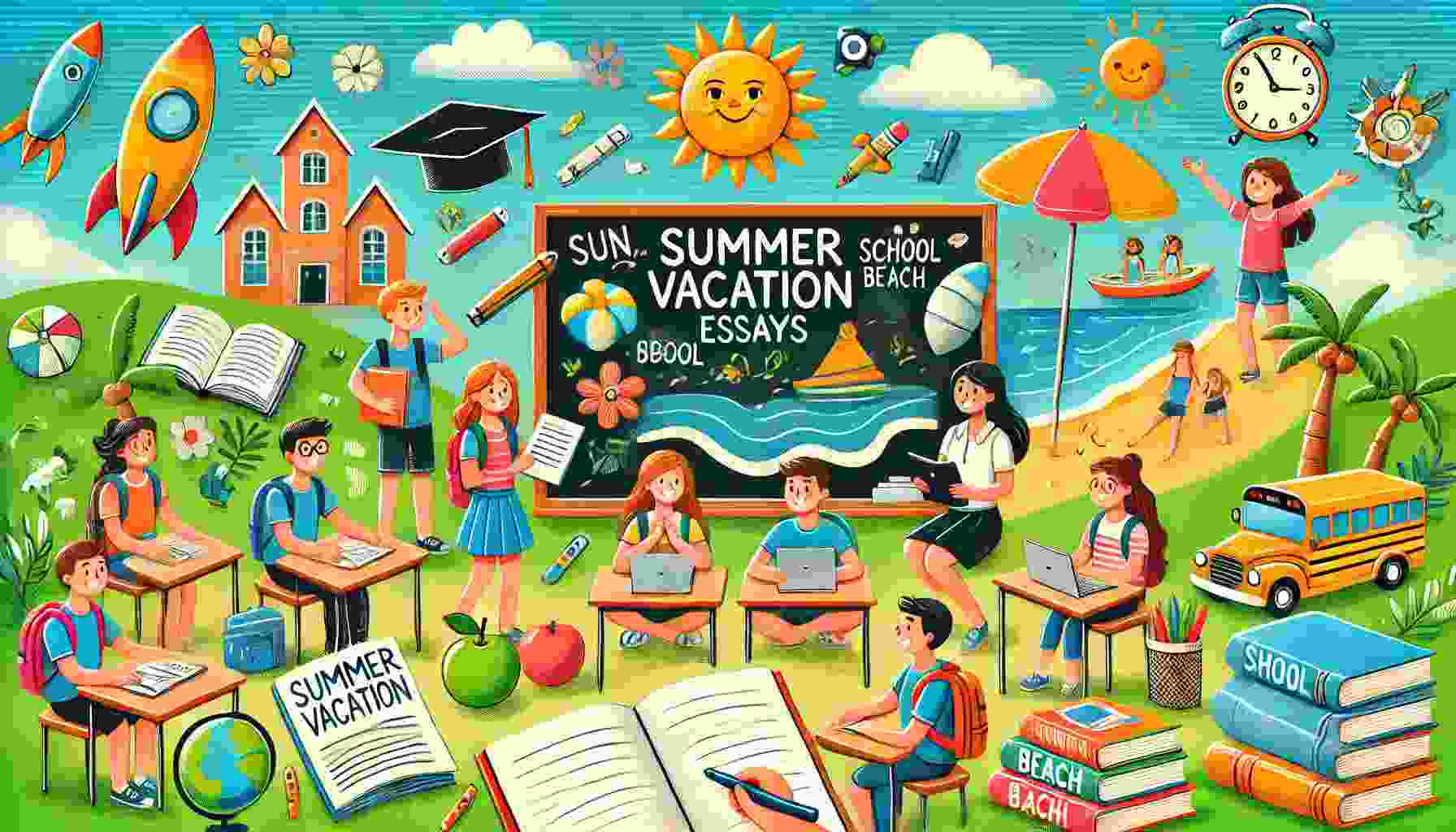 Tema sulle Vacanze Estive svolto per le Scuole Medie