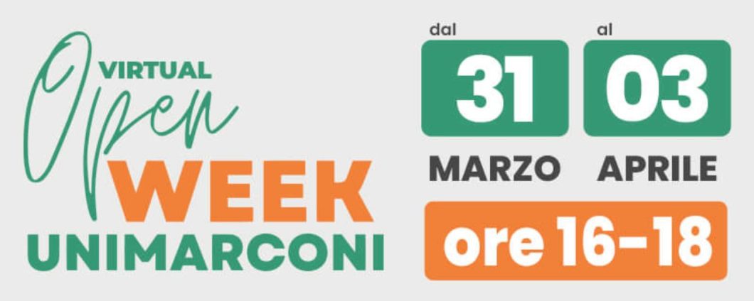 Open Week Unimarconi 2025: scopri le facoltà e i vantaggi