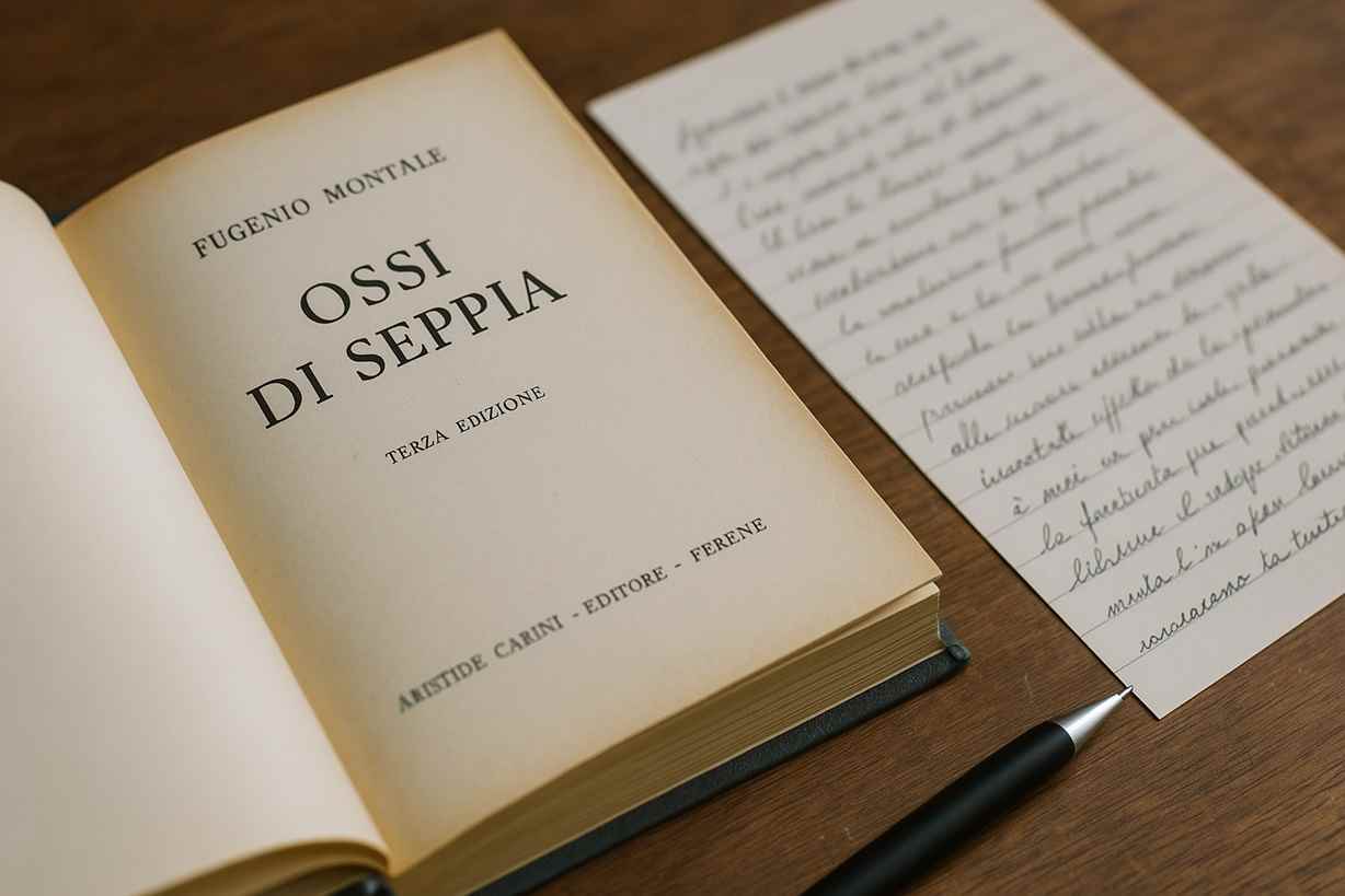 100 anni di 'Ossi di seppia' di Montale: traccia svolta per la Maturità