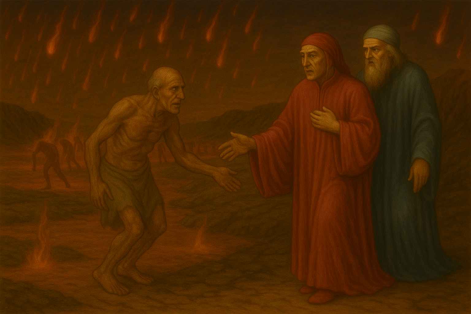 Divina Commedia, Canto 15 Inferno: testo, parafrasi e figure retoriche