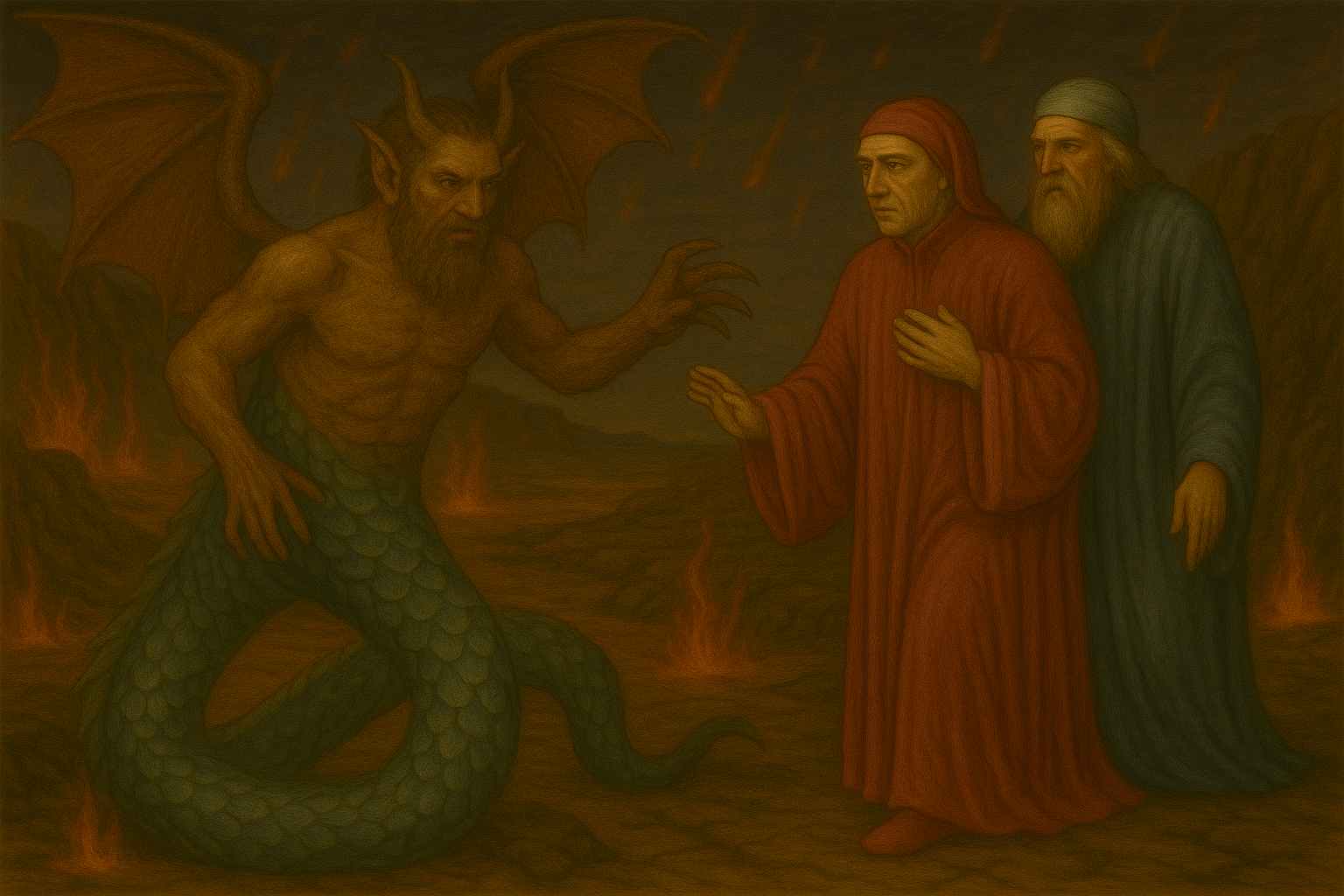 Divina Commedia, Canto 17 Inferno: testo, parafrasi e figure retoriche