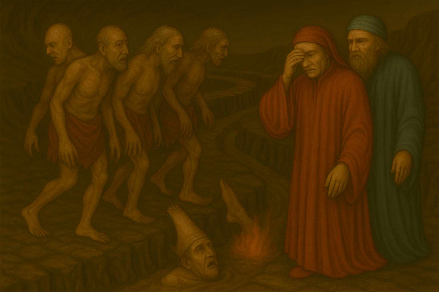 Divina Commedia, Canto 20 Inferno: testo, parafrasi e figure retoriche