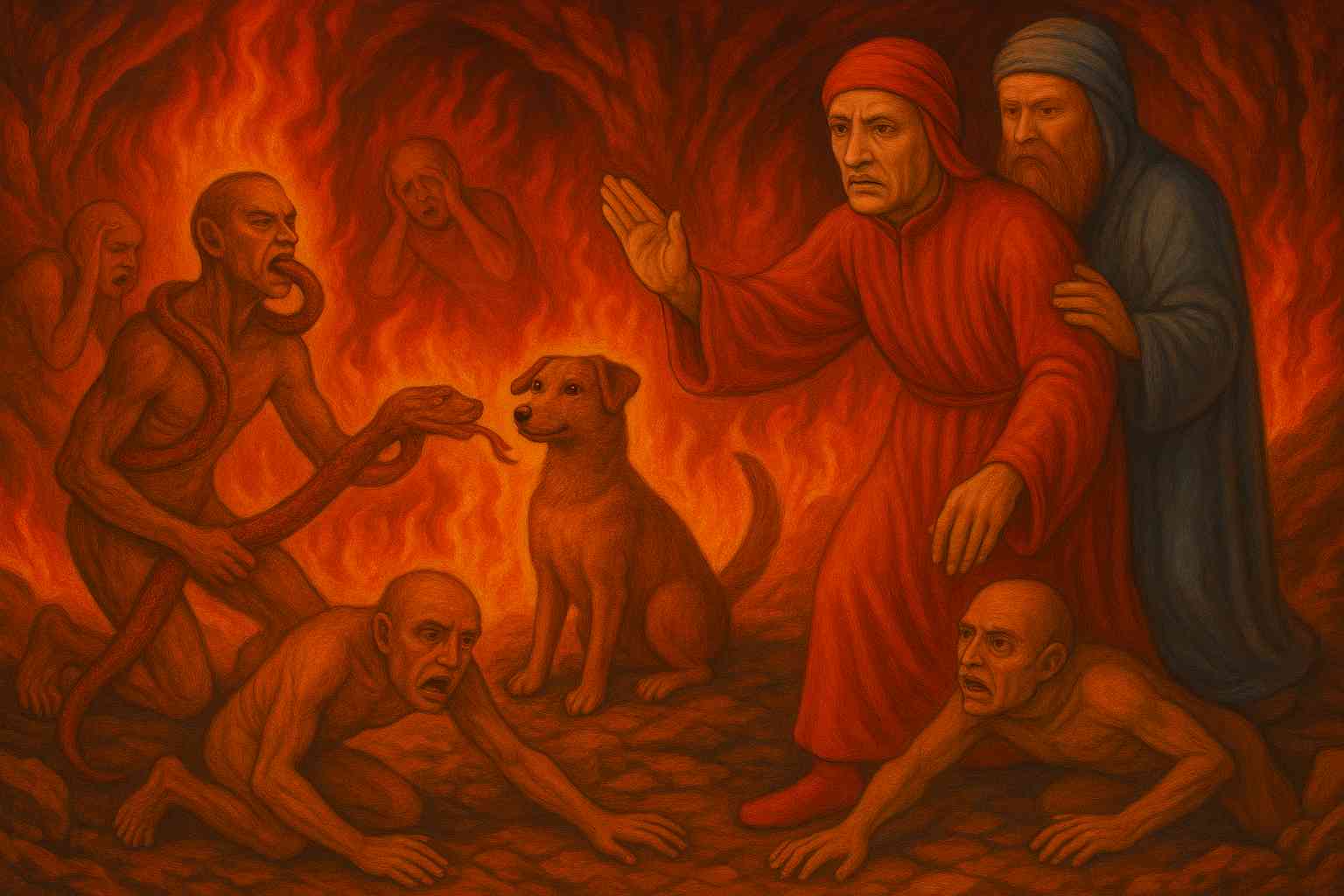 Divina Commedia, Canto 25 Inferno: testo, parafrasi e figure retoriche