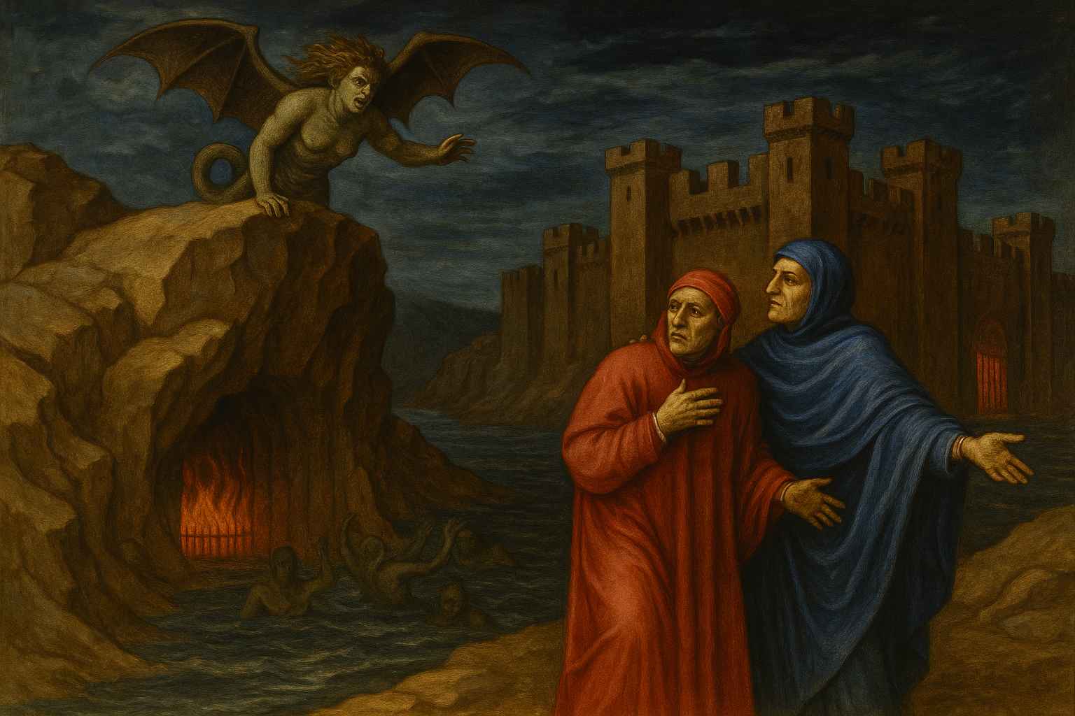 Divina Commedia, Canto 9 Inferno: testo, parafrasi e figure retoriche