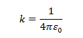 Costante di Coulomb