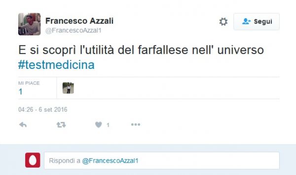 Domande test medicina 2016 farfallese