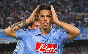 Una delle classiche esultanze di Marek Hamsik