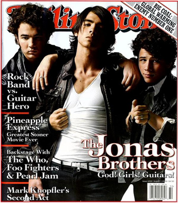 La copertina che il prestigioso Rolling Stone ha dedicato ai Jonas