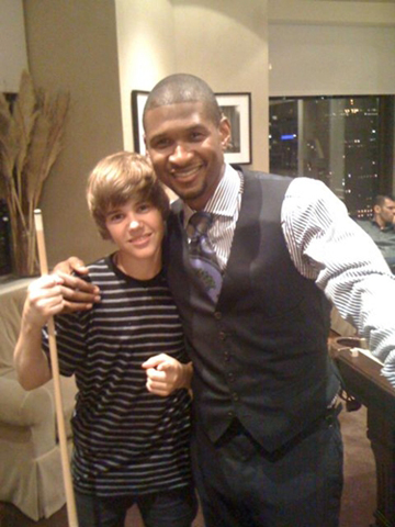 Justin Bieber con Usher
