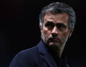 Il volto corrucciato di José Mourinho