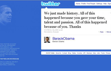 Lo storico tweet di Obama