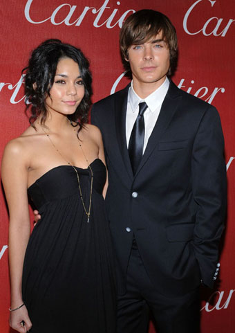 Zac con la compagna VanessaHudgens